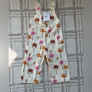 Zara tropical print jumpsuit size 3